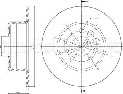 Cifam 800-074 - Disque de frein cwaw.fr