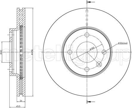 Cifam 800-1465C - Disque de frein cwaw.fr