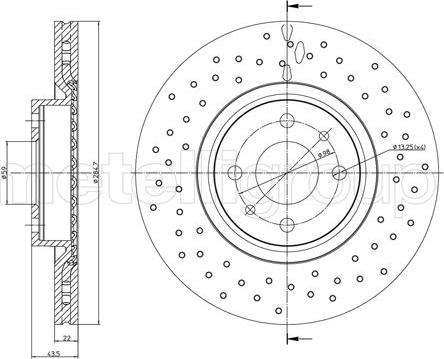 Cifam 800-1411FC - Disque de frein cwaw.fr