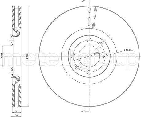 Cifam 800-1483C - Disque de frein cwaw.fr