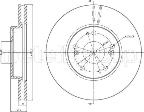 Cifam 800-1536C - Disque de frein cwaw.fr