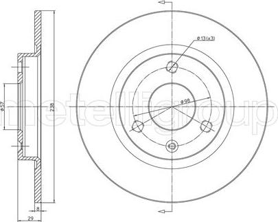 Cifam 800-153 - Disque de frein cwaw.fr