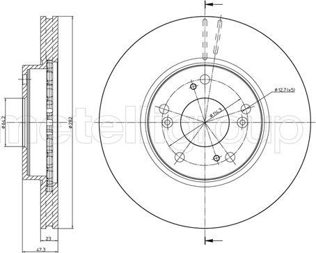 Cifam 800-1685C - Disque de frein cwaw.fr