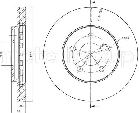 Cifam 800-1622 - Disque de frein cwaw.fr