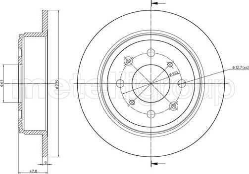 Cifam 800-1049C - Disque de frein cwaw.fr