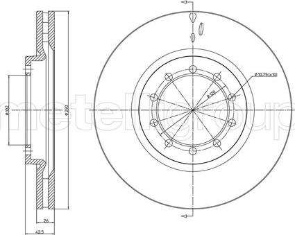 Cifam 800-1045 - Disque de frein cwaw.fr