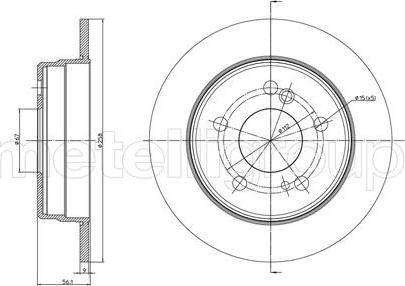 Cifam 800-104 - Disque de frein cwaw.fr