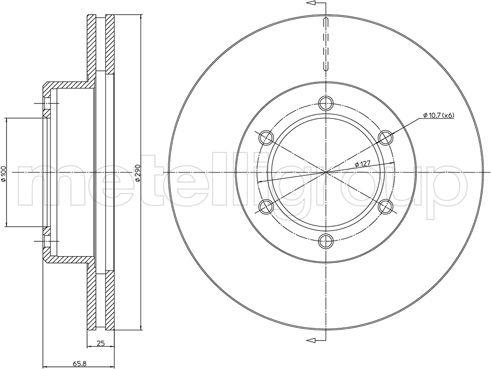 Cifam 800-1065C - Disque de frein cwaw.fr