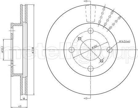 Cifam 800-1061 - Disque de frein cwaw.fr