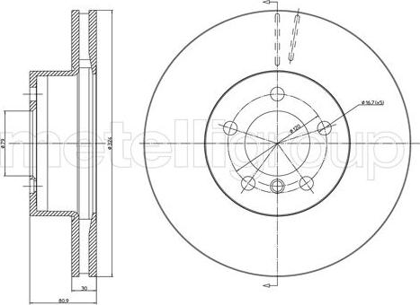 Cifam 800-1068C - Disque de frein cwaw.fr