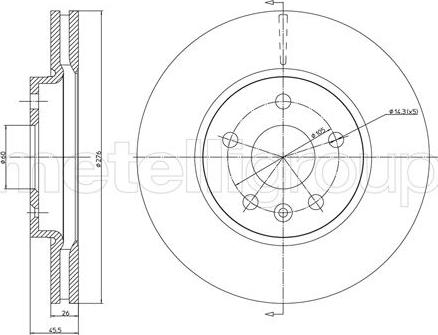 Cifam 800-1001C - Disque de frein cwaw.fr