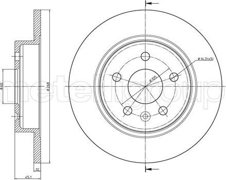 Cifam 800-1002C - Disque de frein cwaw.fr