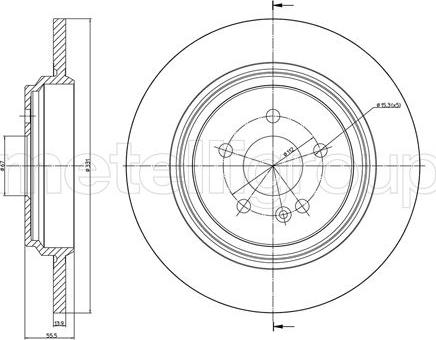 Cifam 800-1015C - Disque de frein cwaw.fr