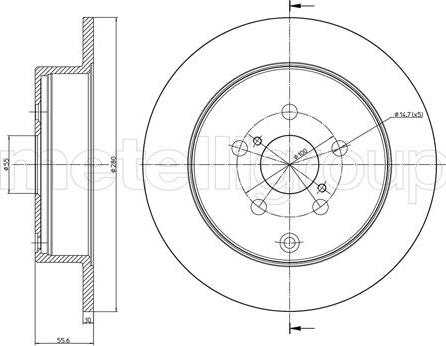 Cifam 800-1010C - Disque de frein cwaw.fr