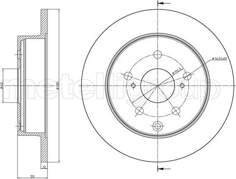 Cifam 800-1012C - Disque de frein cwaw.fr