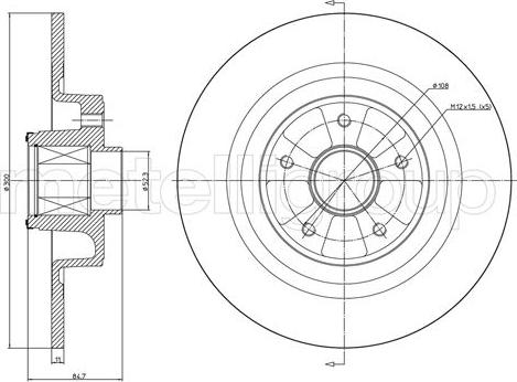 Cifam 800-1089 - Disque de frein cwaw.fr