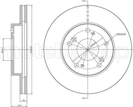 Cifam 800-1082C - Disque de frein cwaw.fr