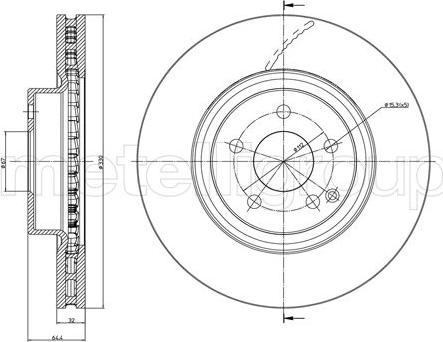 Cifam 800-1029C - Disque de frein cwaw.fr