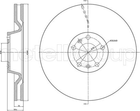 Cifam 800-1102C - Disque de frein cwaw.fr