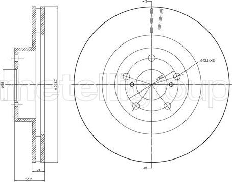 Cifam 800-1132C - Disque de frein cwaw.fr