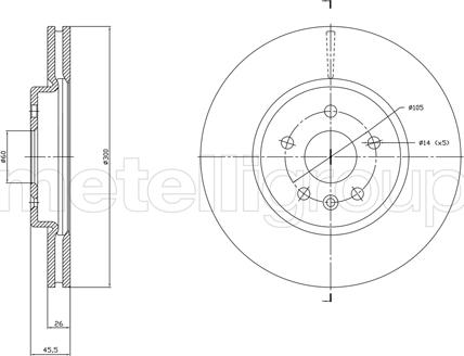 Cifam 800-1849C - Disque de frein cwaw.fr