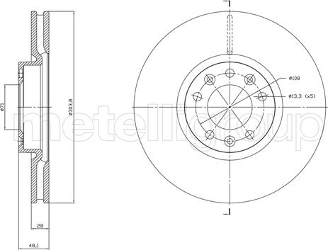 Cifam 800-1848C - Disque de frein cwaw.fr