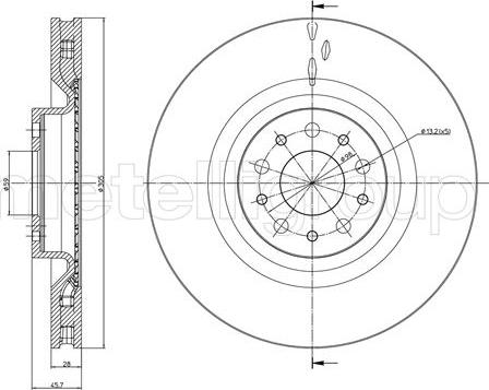 Cifam 800-1392C - Disque de frein cwaw.fr