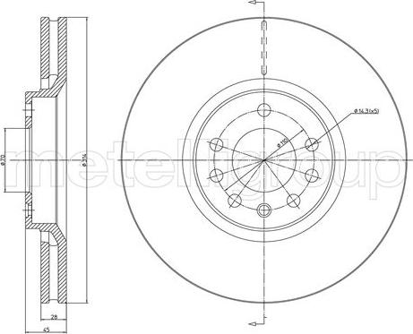 Cifam 800-1353C - Disque de frein cwaw.fr