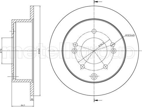 Cifam 800-1307C - Disque de frein cwaw.fr