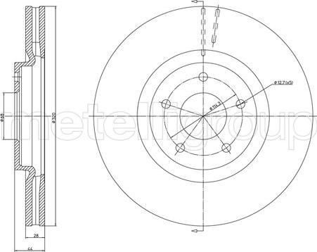 Cifam 800-1323C - Disque de frein cwaw.fr