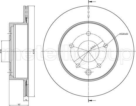 Cifam 800-1322C - Disque de frein cwaw.fr