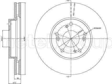 Cifam 800-1373C - Disque de frein cwaw.fr