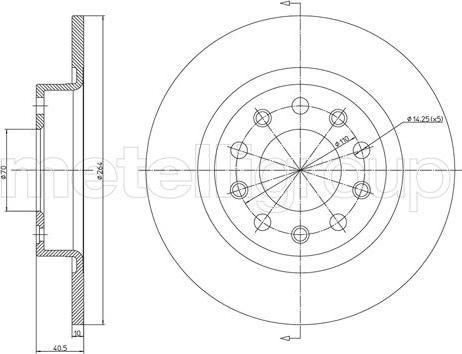 Cifam 800-1255C - Disque de frein cwaw.fr