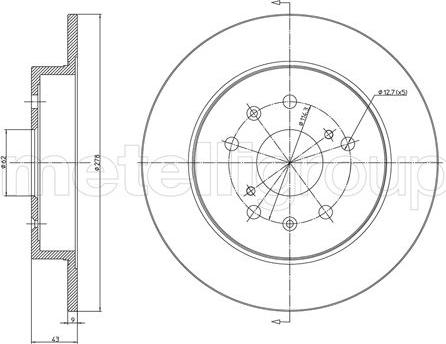 Cifam 800-1216C - Disque de frein cwaw.fr