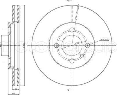 Cifam 800-123 - Disque de frein cwaw.fr