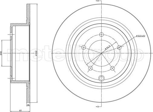 Cifam 800-1223C - Disque de frein cwaw.fr