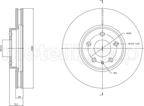 Cifam 800-1790C - Disque de frein cwaw.fr