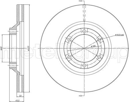 Cifam 800-1745C - Disque de frein cwaw.fr