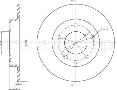 Cifam 800-1741C - Disque de frein cwaw.fr