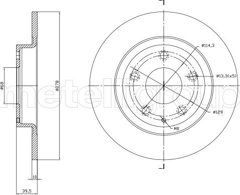 Cifam 800-1757C - Disque de frein cwaw.fr