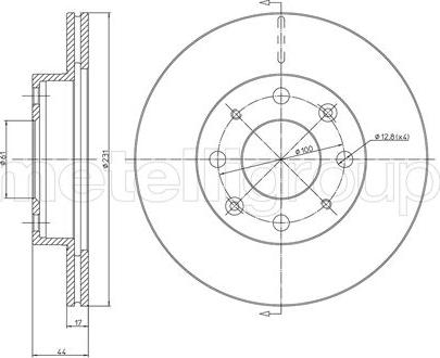 Cifam 800-176 - Disque de frein cwaw.fr