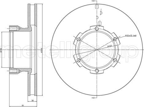 Cifam 800-1715 - Disque de frein cwaw.fr