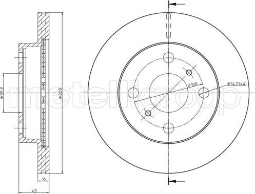 Cifam 800-1735 - Disque de frein cwaw.fr