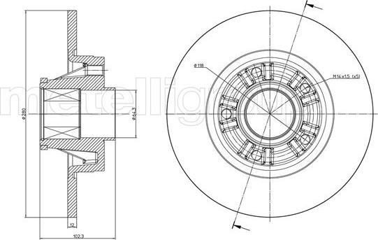 Cifam 800-844 - Disque de frein cwaw.fr