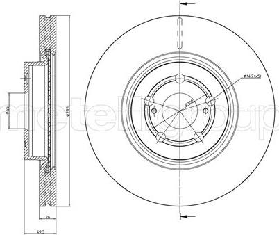 Cifam 800-854C - Disque de frein cwaw.fr