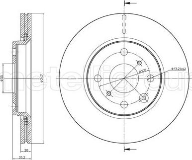 Cifam 800-834C - Disque de frein cwaw.fr