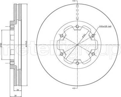 Cifam 800-349 - Disque de frein cwaw.fr