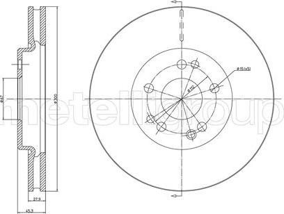 Cifam 800-300 - Disque de frein cwaw.fr