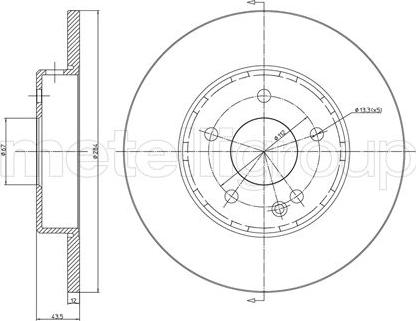 Cifam 800-313C - Disque de frein cwaw.fr