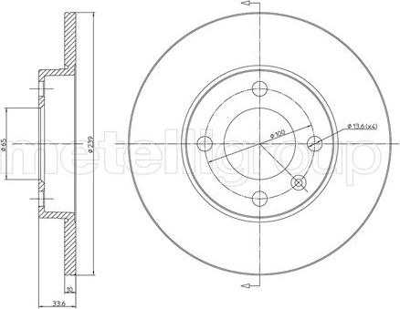 Cifam 800-371 - Disque de frein cwaw.fr